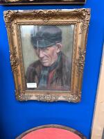 Ancien pastel signé 