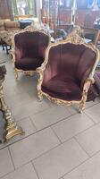 Paire de fauteuils rococo 
