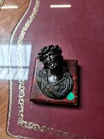 Sujet religieux marbre et bronze 