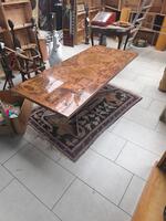 Table de salon vintage map monde